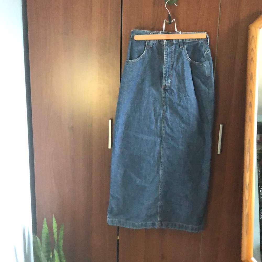 Vintage jean skirt made in canada